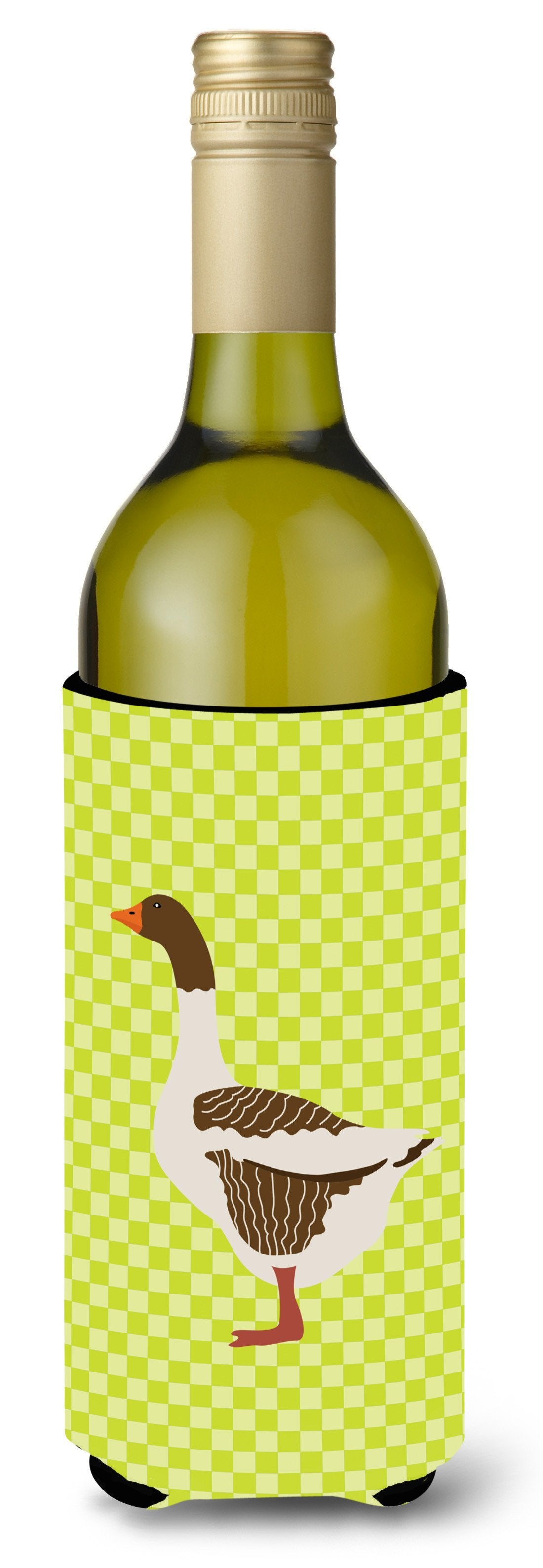 Pomeranian Rogener Goose Green Wine Bottle Beverge Insulator Hugger BB7729LITERK by Caroline's Treasures