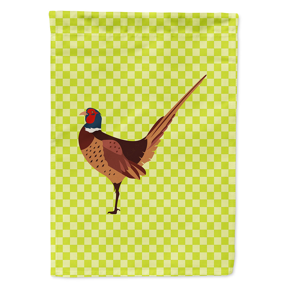 Ring-necked Common Pheasant Green Flag Canvas House Size BB7756CHF