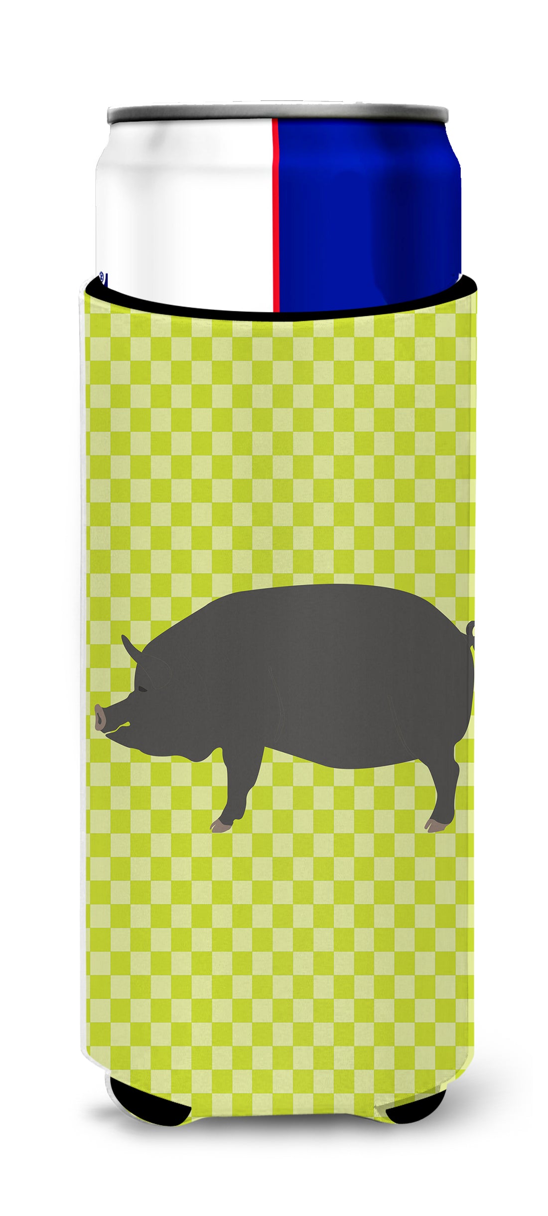 Berkshire Pig Green  Ultra Hugger for slim cans