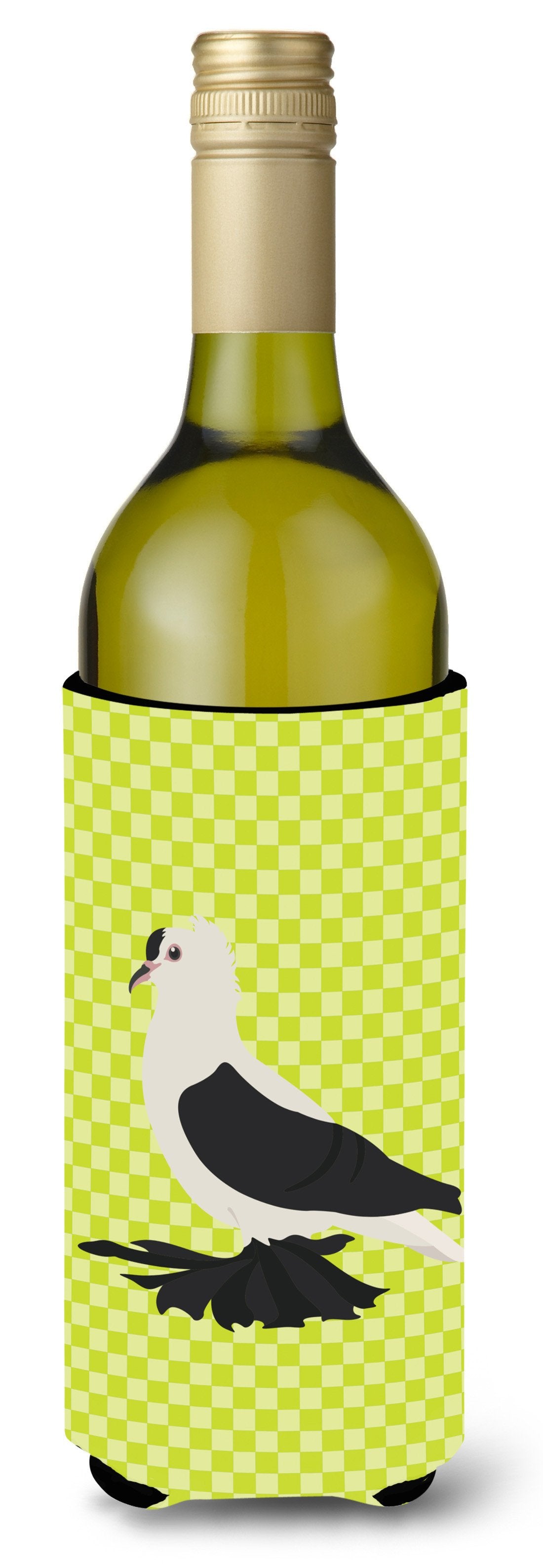 Saxon Fairy Swallow Pigeon Green Wine Bottle Beverge Insulator Hugger BB7772LITERK by Caroline's Treasures