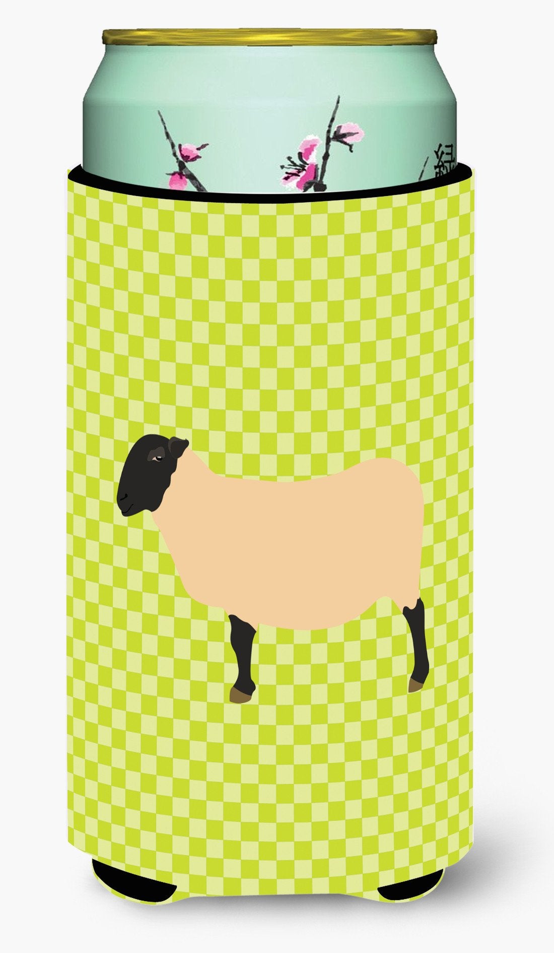 Suffolk Sheep Green Tall Boy Beverage Insulator Hugger BB7798TBC by Caroline's Treasures