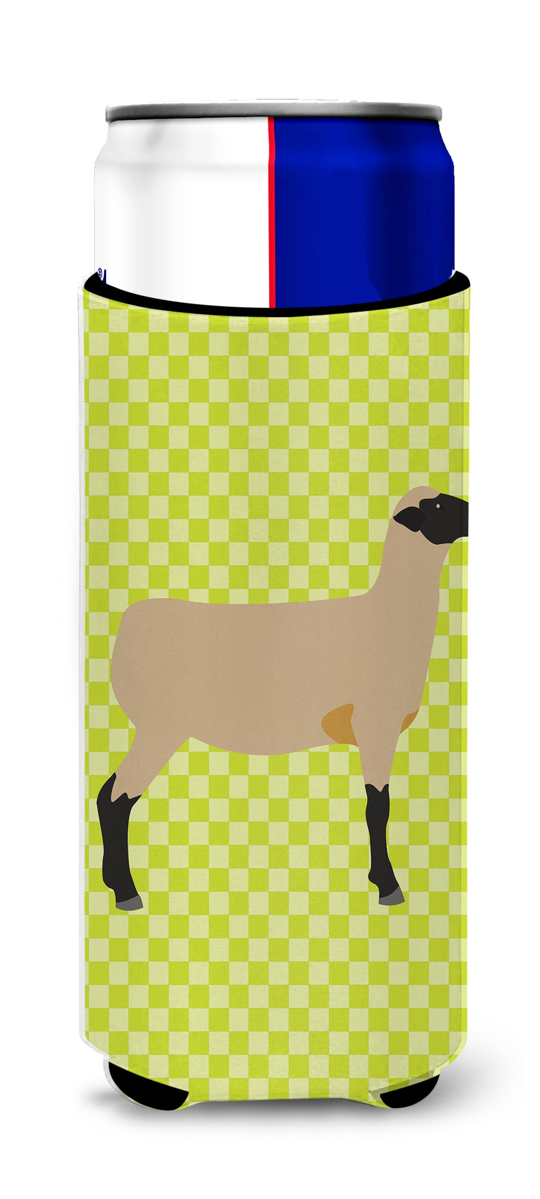 Hampshire Down Sheep Green  Ultra Hugger for slim cans