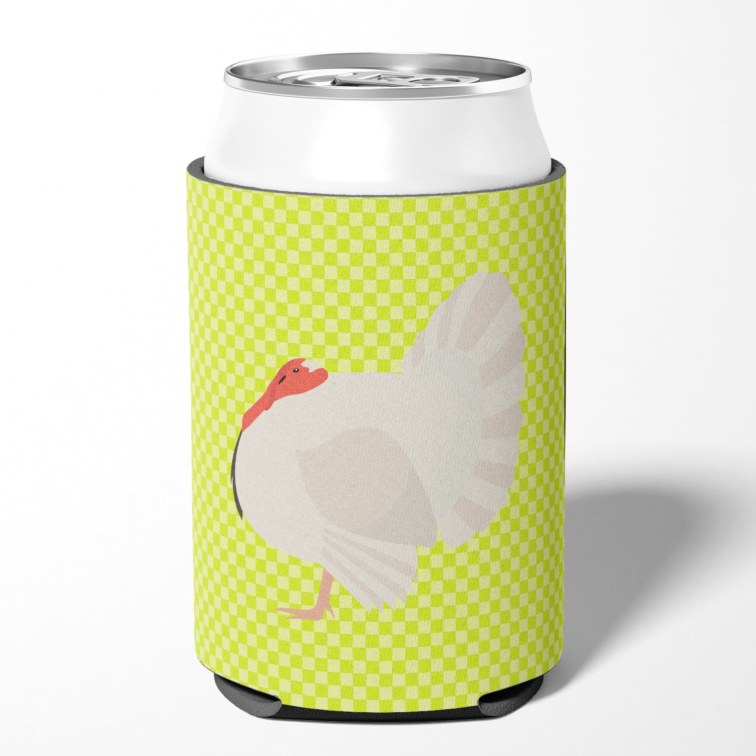 White Holland Turkey Green Can or Bottle Hugger BB7809CC