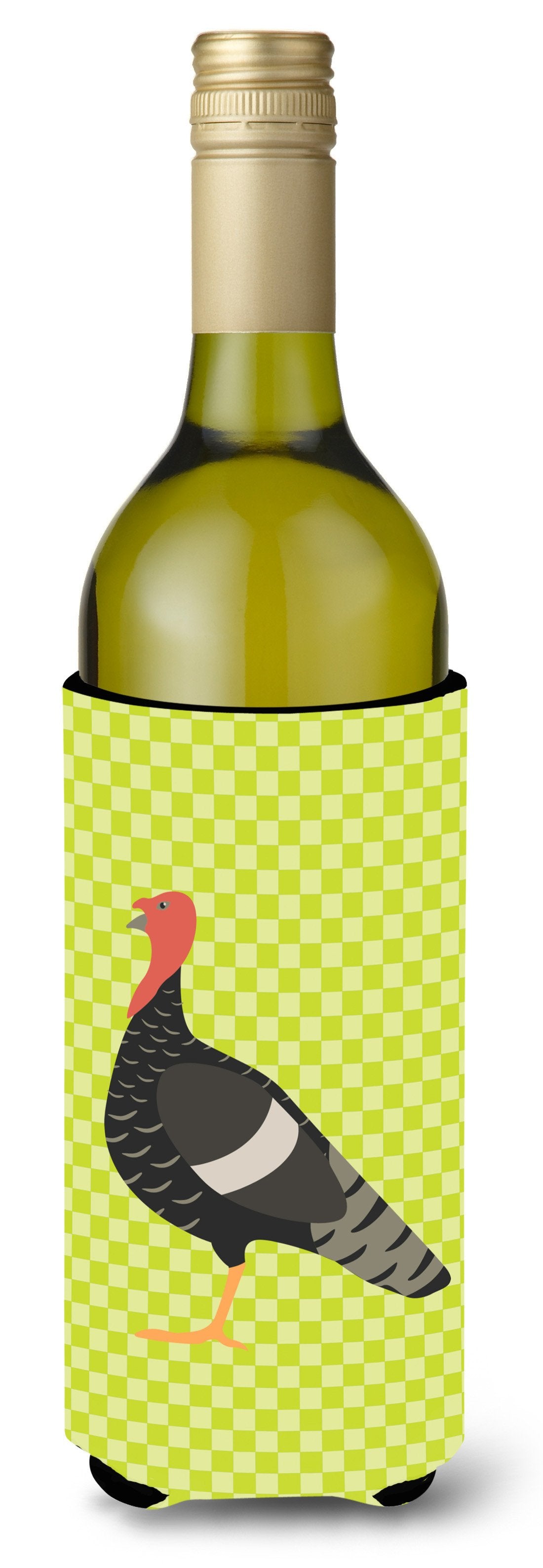Marragansett Turkey Green Wine Bottle Beverge Insulator Hugger BB7813LITERK by Caroline's Treasures