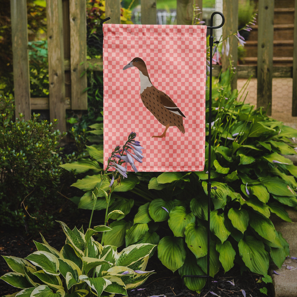 Dutch Hook Bill Duck Pink Check Flag Garden Size