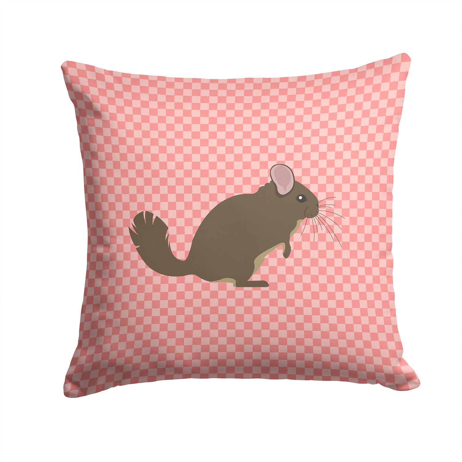 Chinchilla Pink Check Fabric Decorative Pillow BB7875PW1414 - the-store.com