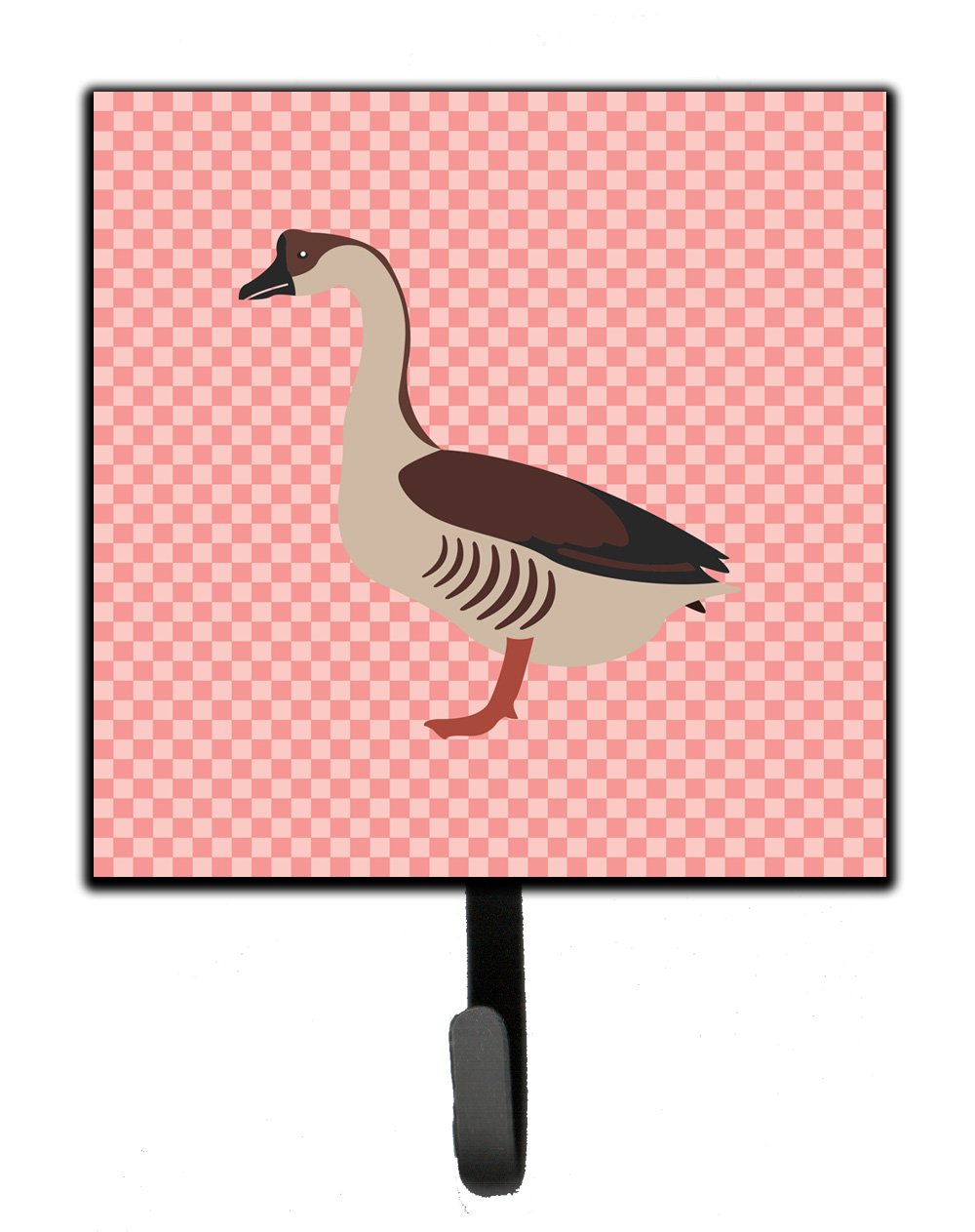 Chinese Goose Pink Check Leash or Key Holder by Caroline's Treasures