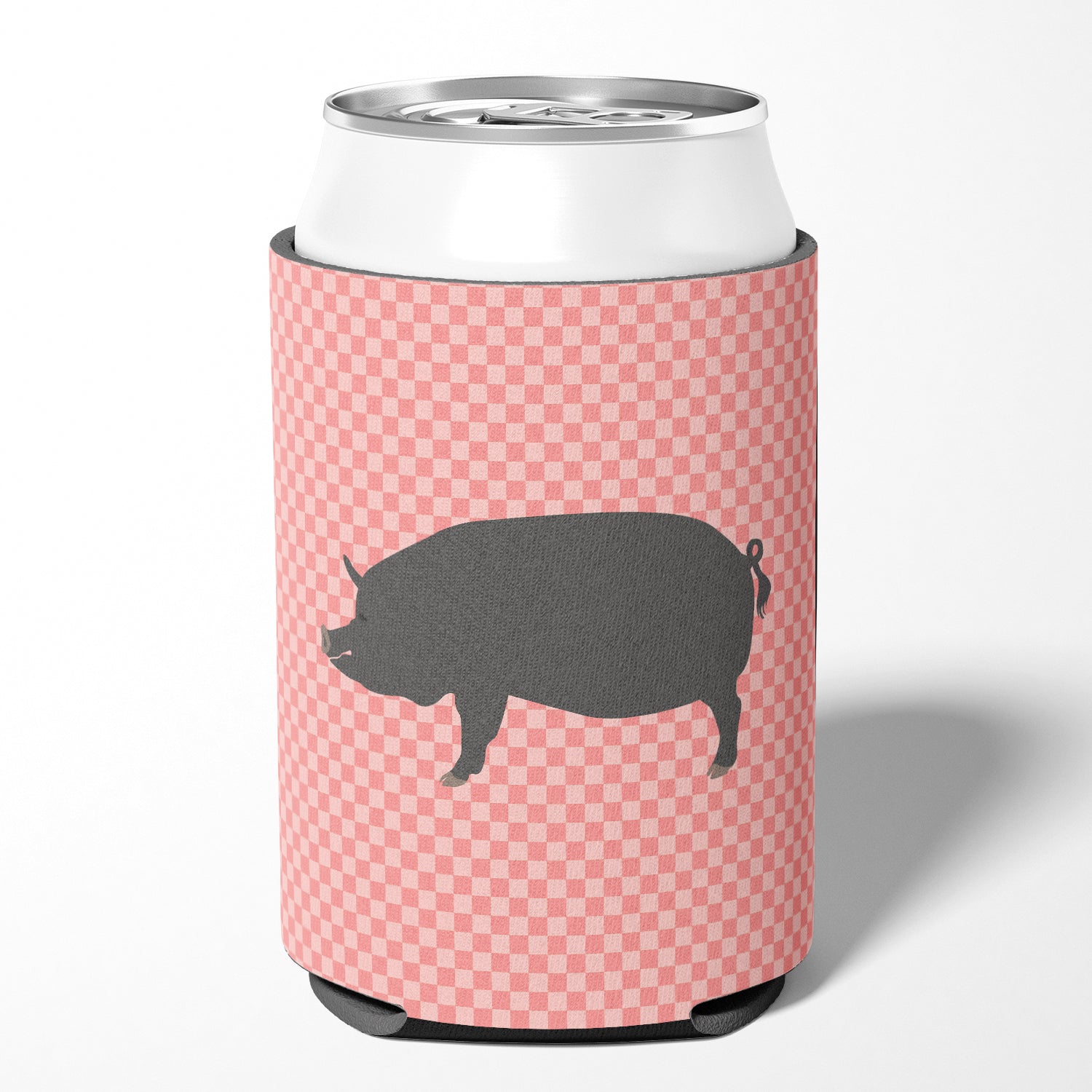 Berkshire Pig Pink Check Can or Bottle Hugger BB7933CC