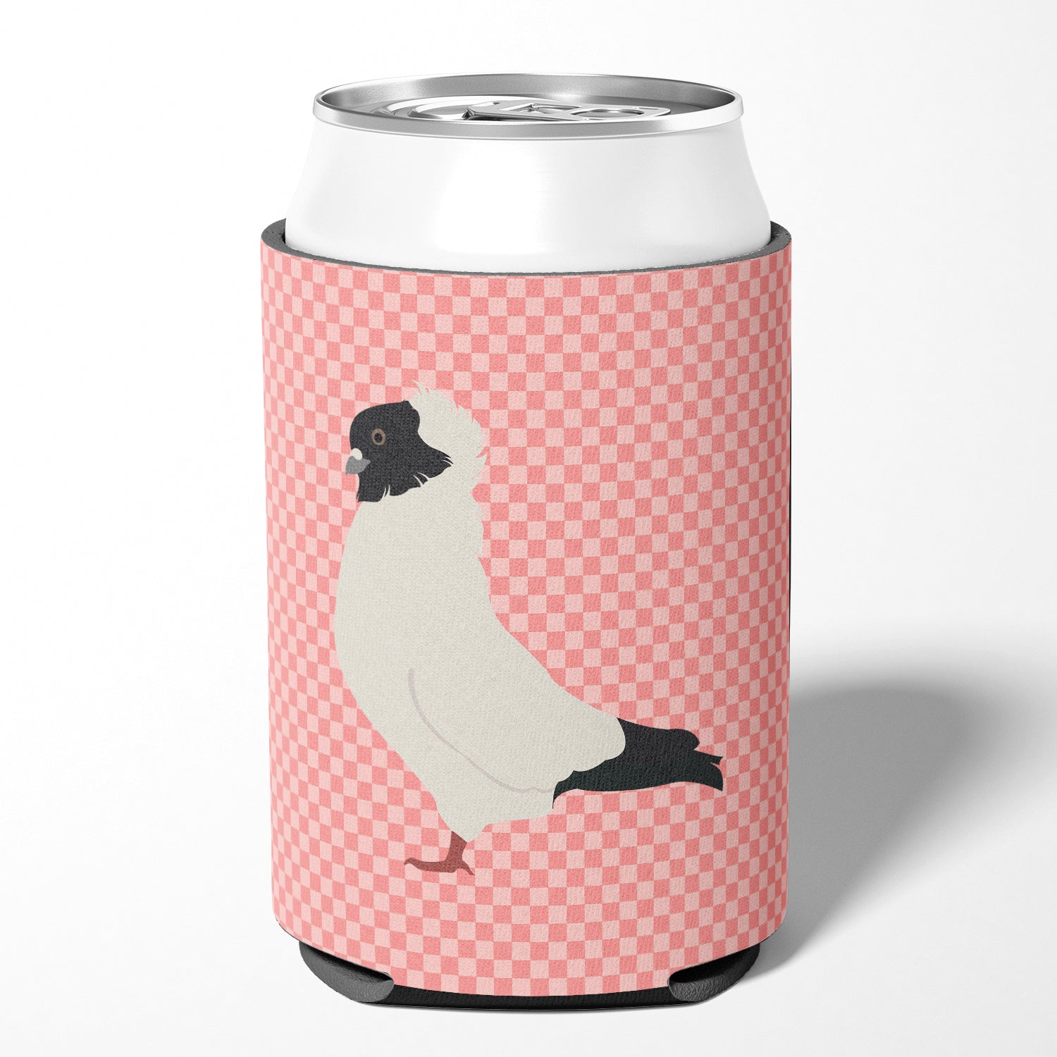 Nun Pigeon Pink Check Can or Bottle Hugger BB7952CC