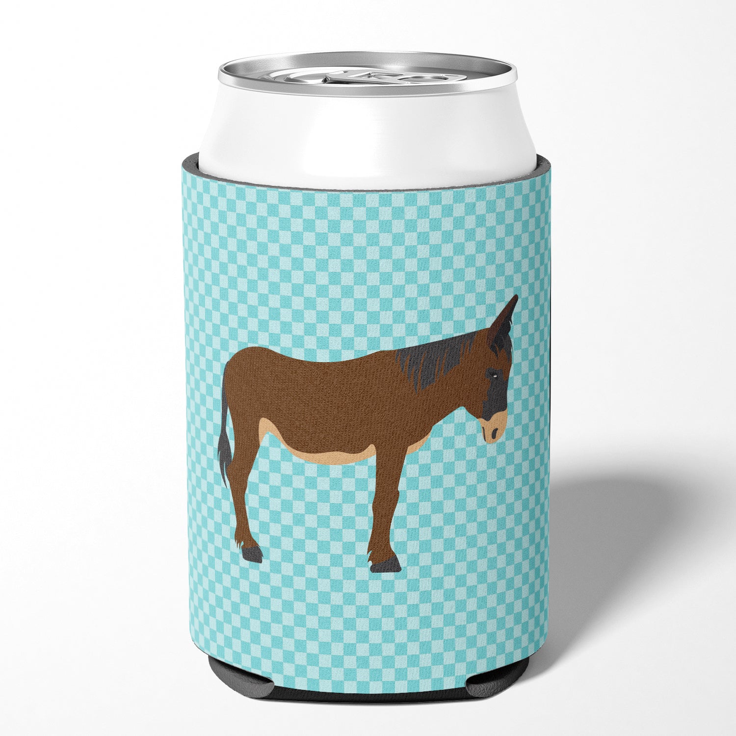 Zamorano-Leones Donkey Blue Check Can or Bottle Hugger BB8027CC