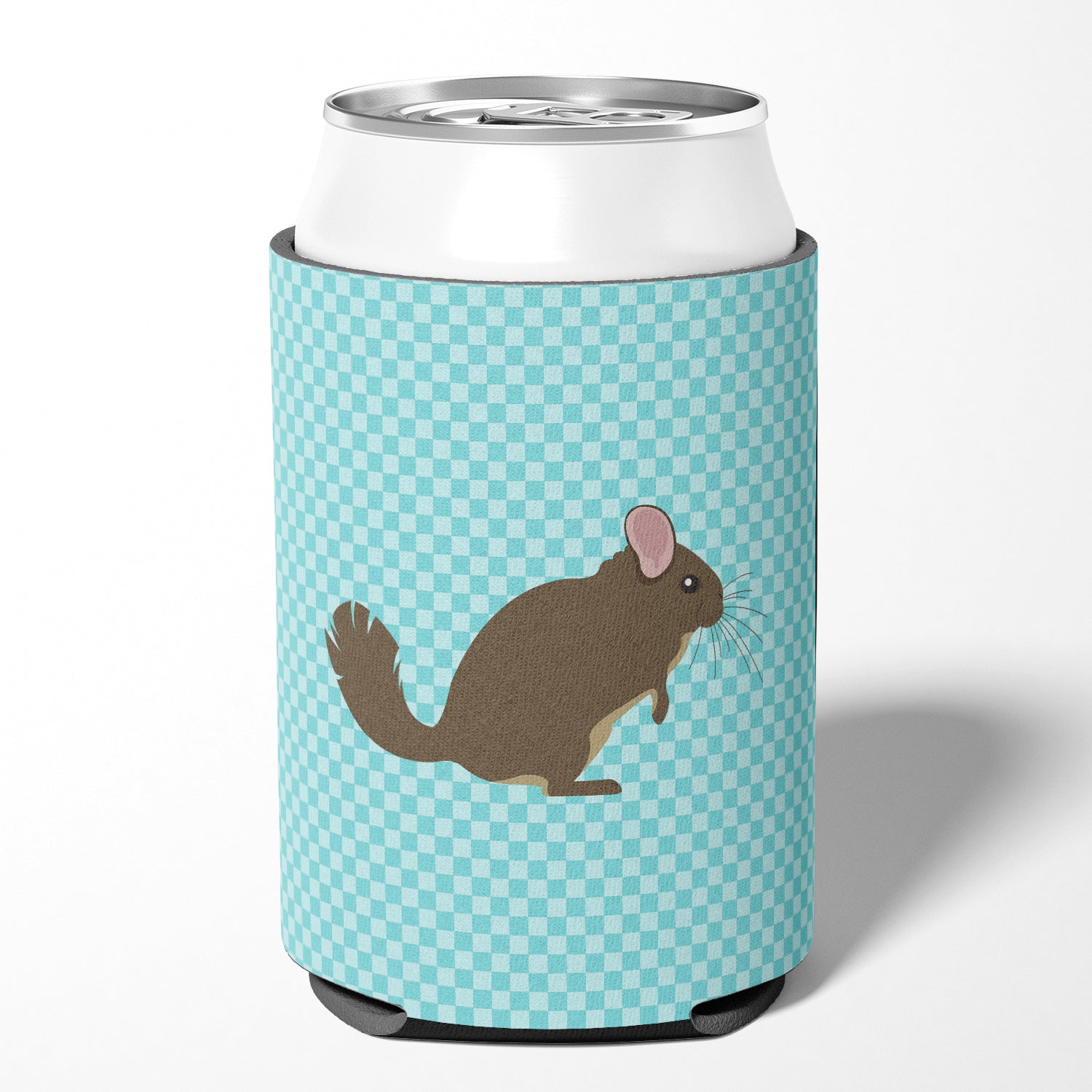 Chinchilla Blue Check Can or Bottle Hugger BB8049CC