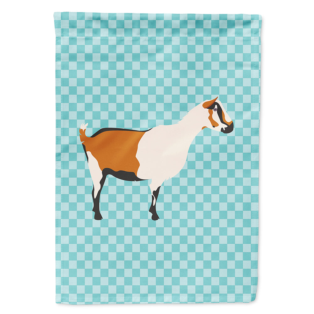 Alpine Goat Blue Check Flag Canvas House Size BB8054CHF