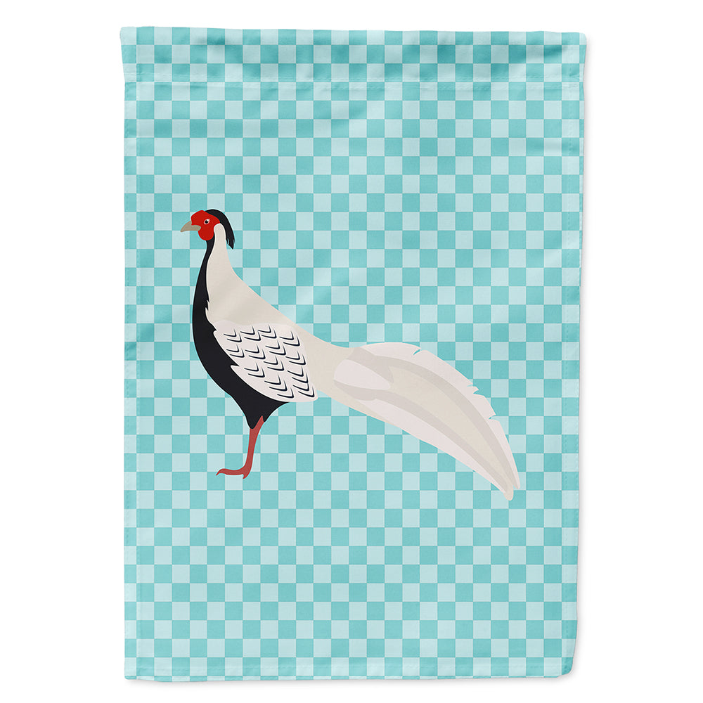 Silver Pheasant Blue Check Flag Canvas House Size BB8103CHF