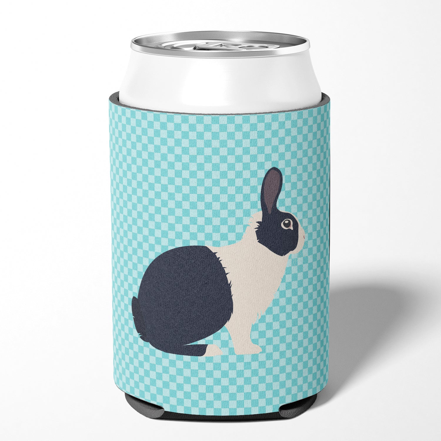 Dutch Rabbit Blue Check Can or Bottle Hugger BB8132CC