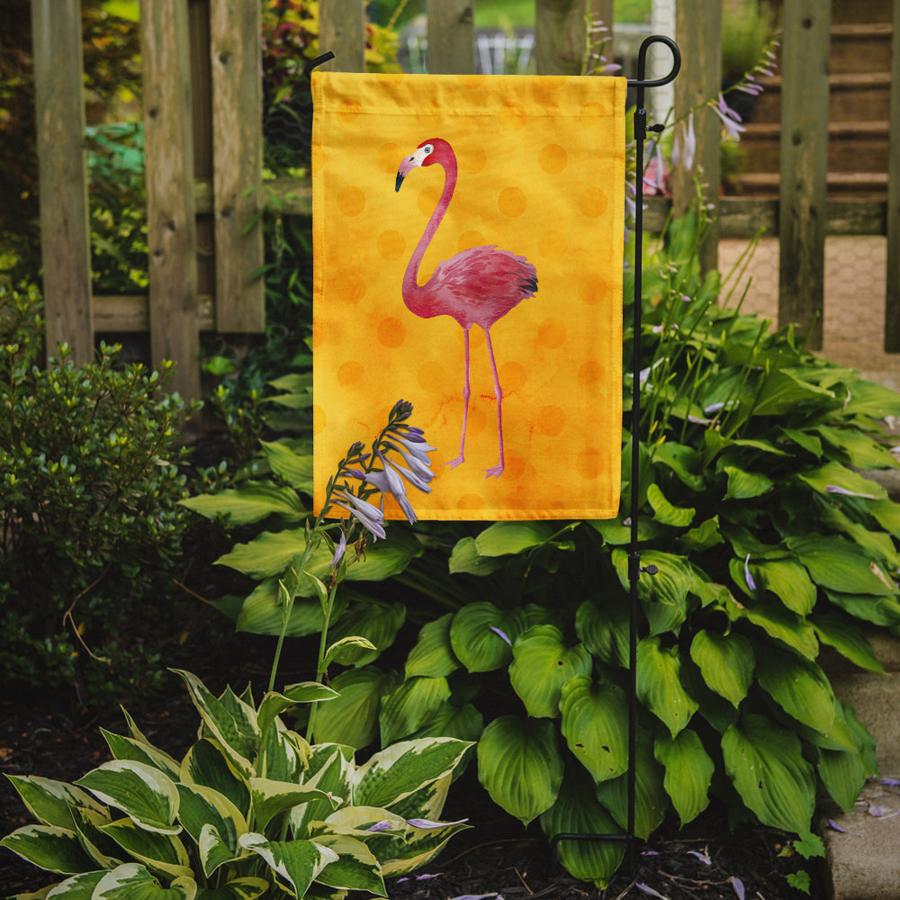 Flamingo Yellow Polkadot Flag Garden Size BB8187GF