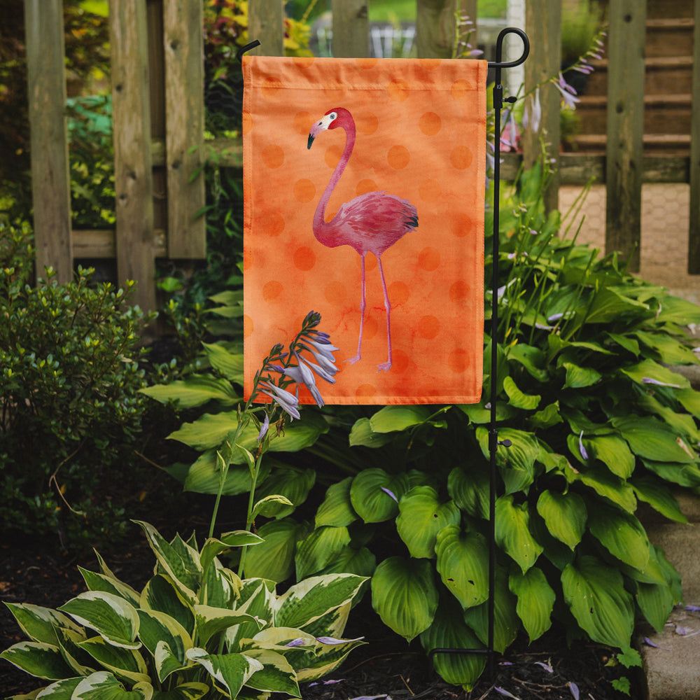 Flamingo Orange Polkadot Flag Garden Size BB8188GF