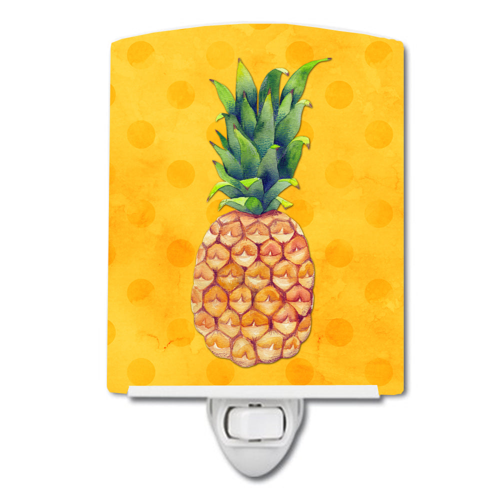 Pineapple Yellow Polkadot Ceramic Night Light BB8192CNL - the-store.com