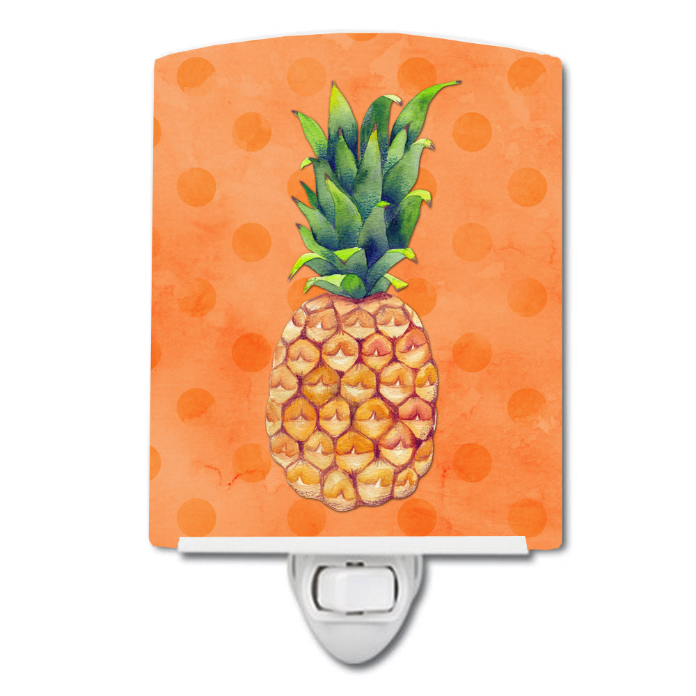 Pineapple Orange Polkadot Ceramic Night Light BB8193CNL - the-store.com