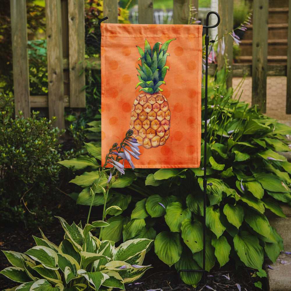 Pineapple Orange Polkadot Flag Garden Size BB8193GF