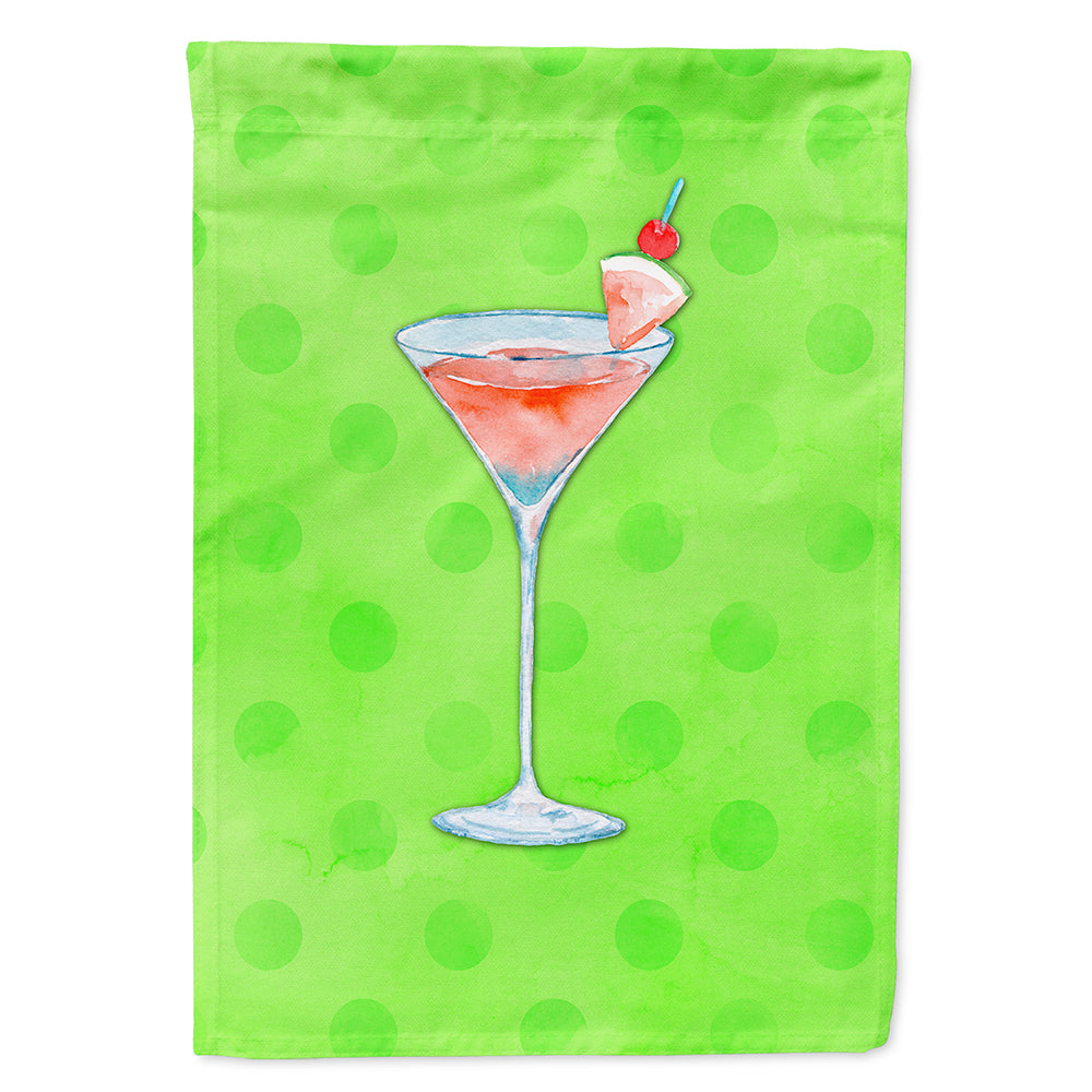Summer Martini Green Polkadot Flag Canvas House Size BB8215CHF