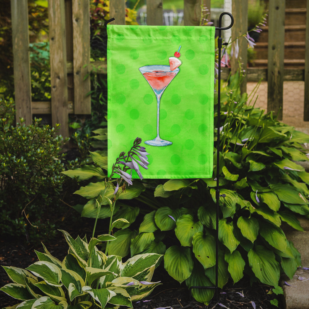 Summer Martini Green Polkadot Flag Garden Size BB8215GF