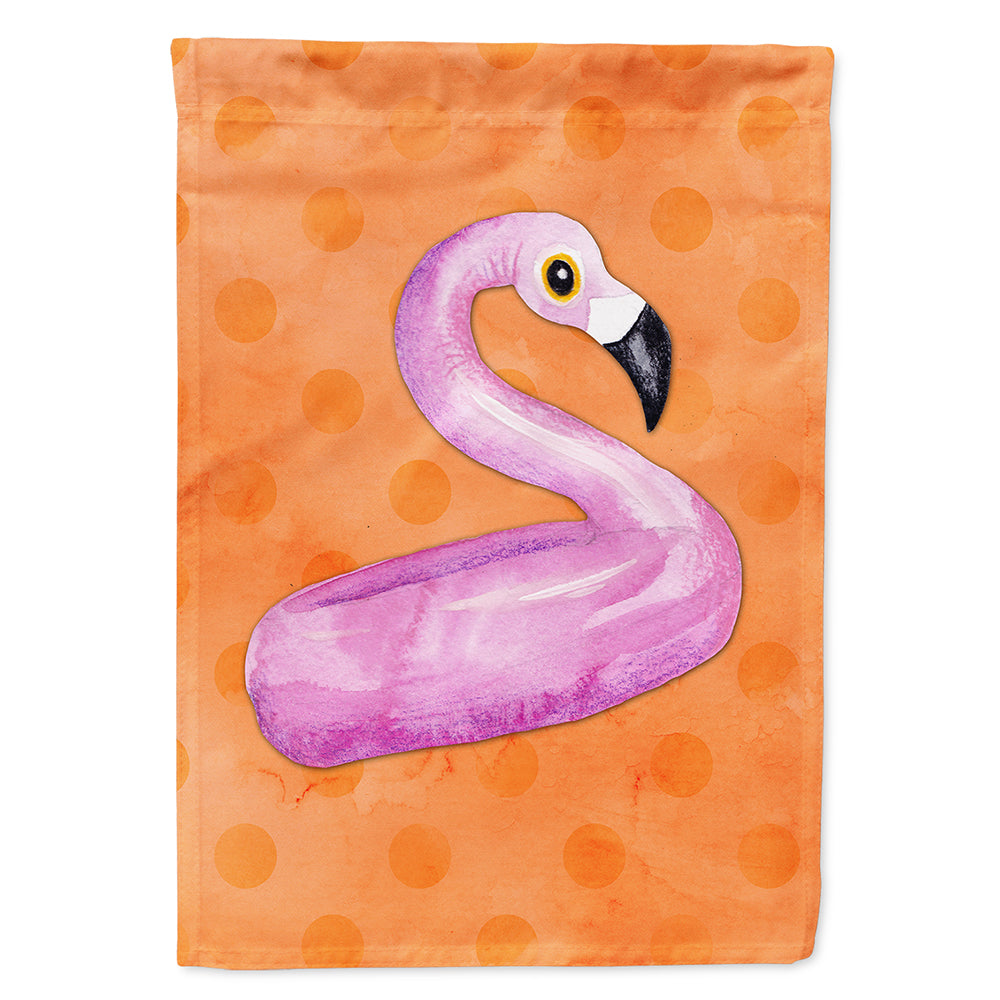 Flamingo Floaty Orange Polkadot Flag Canvas House Size BB8258CHF