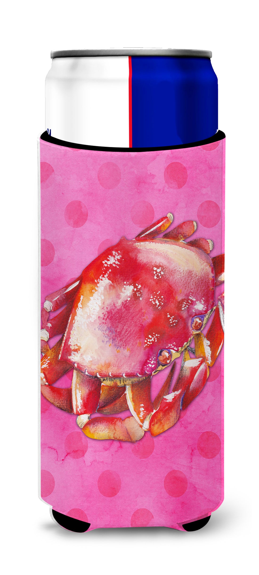 Crab Pink Polkadot  Ultra Hugger for slim cans BB8269MUK