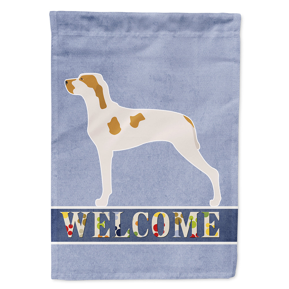 Ariege Pointer Welcome Flag Canvas House Size BB8272CHF