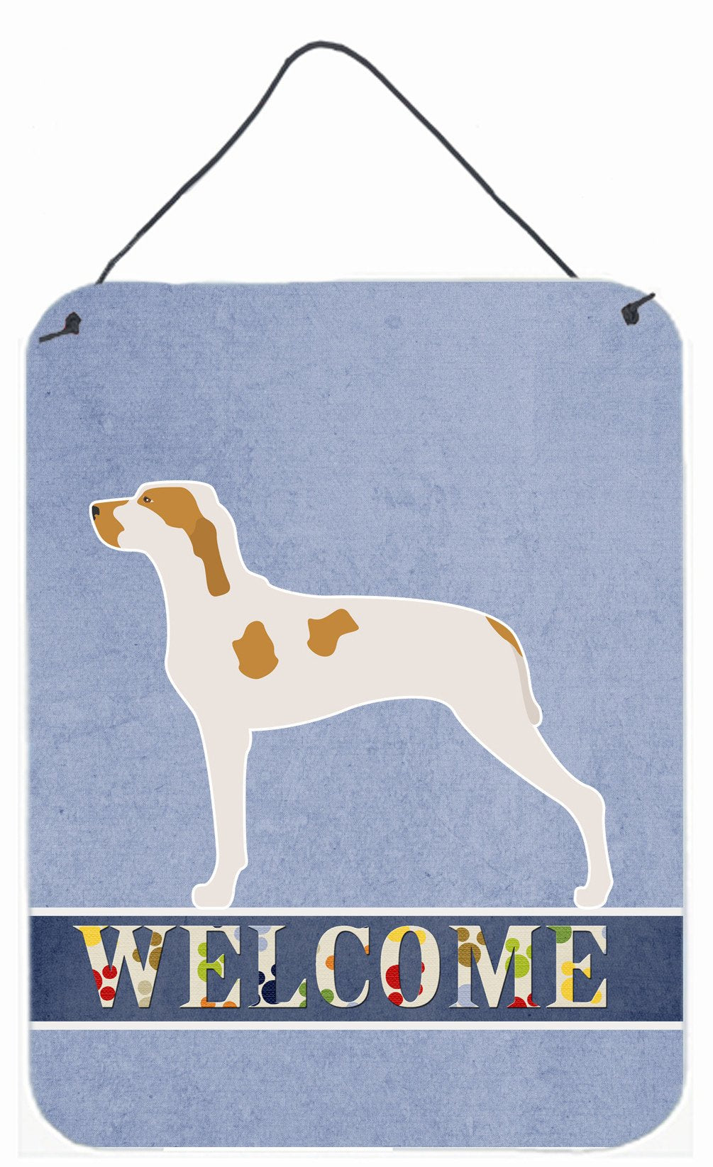 Ariege Pointer Welcome Wall or Door Hanging Prints BB8272DS1216 by Caroline's Treasures