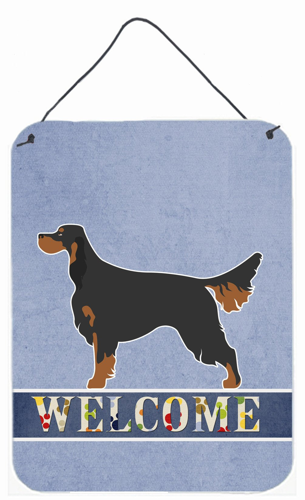 Gordon Setter Welcome Wall or Door Hanging Prints BB8274DS1216 by Caroline's Treasures