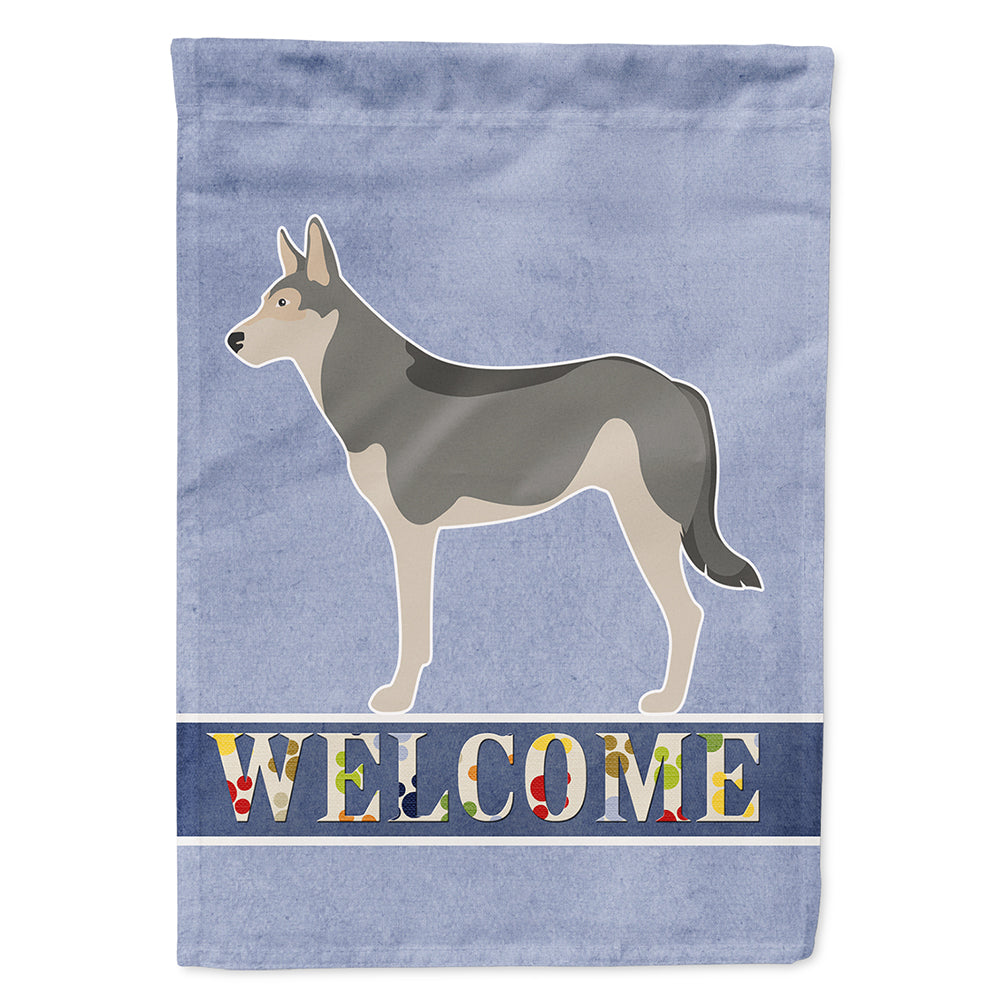 Saarloos Wolfdog Welcome Flag Canvas House Size BB8296CHF
