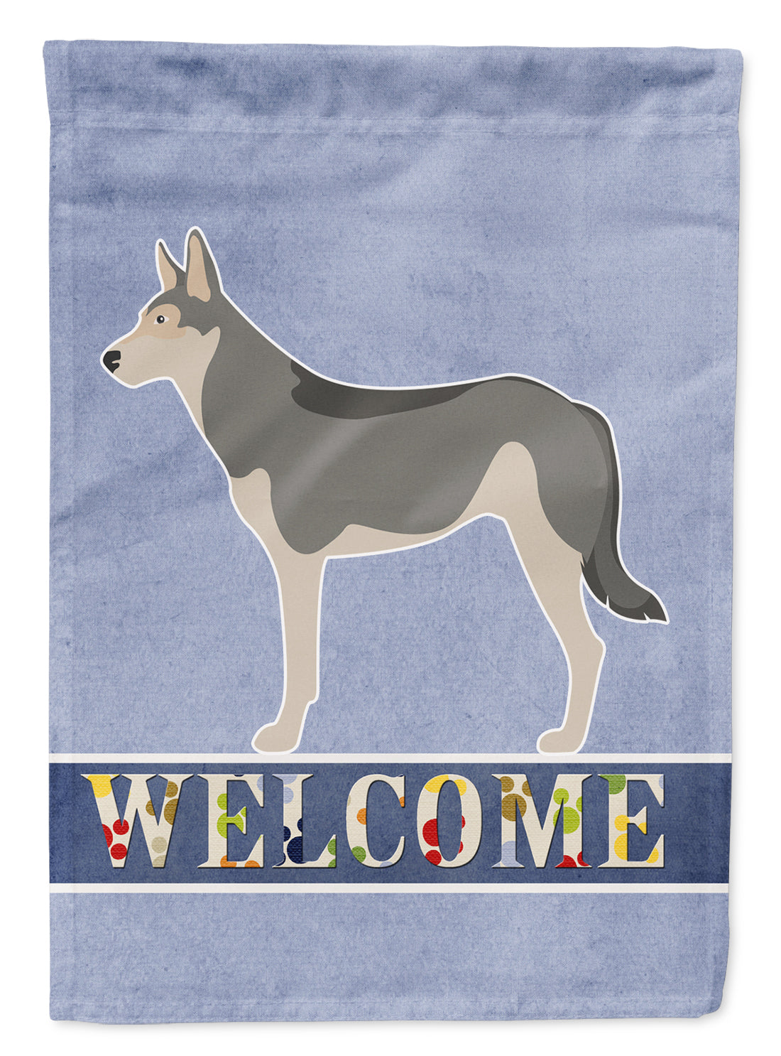 Saarloos Wolfdog Welcome Flag Garden Size BB8296GF