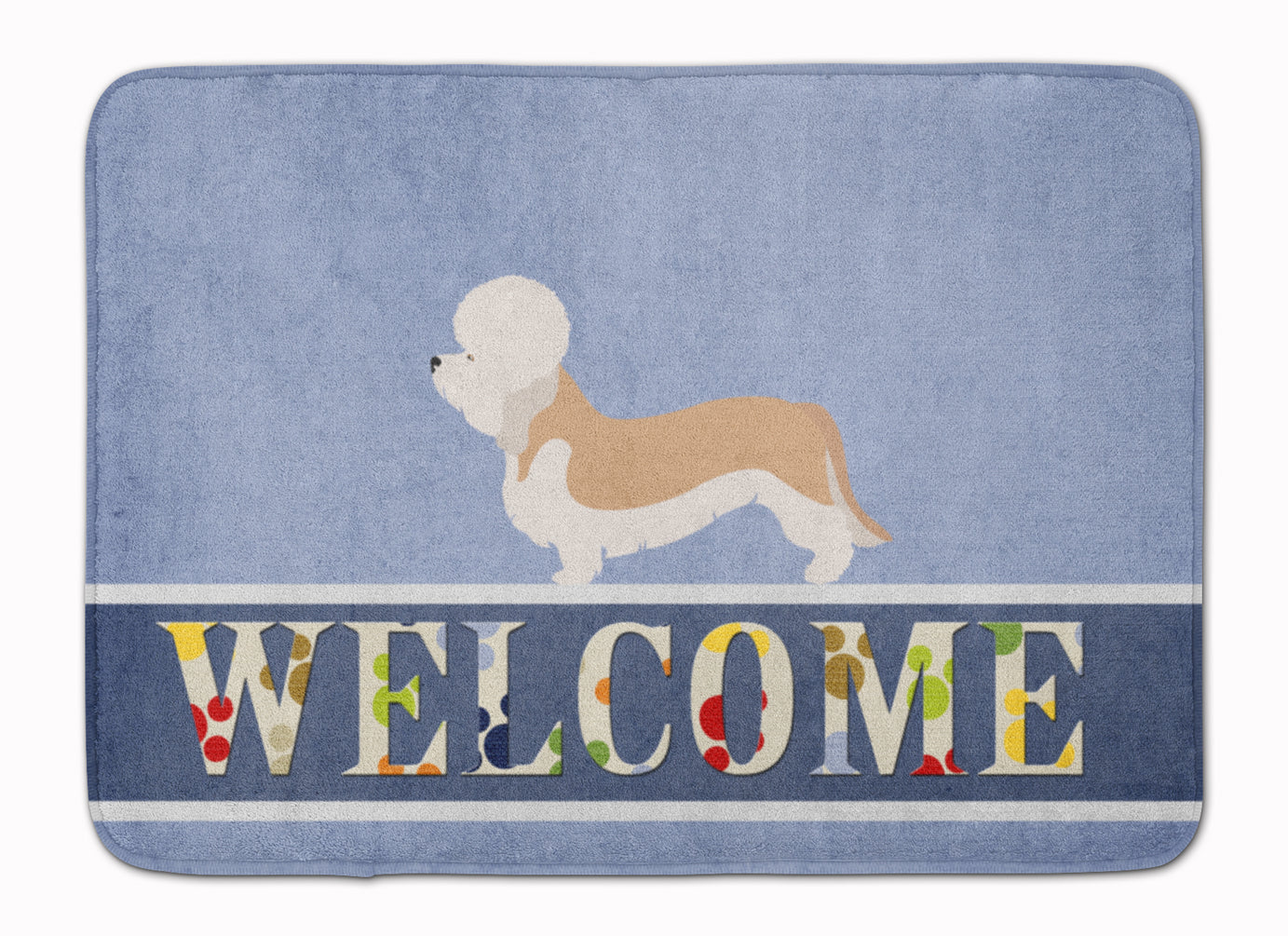Dandie Dinmont Terrier Welcome Machine Washable Memory Foam Mat BB8312RUG - the-store.com