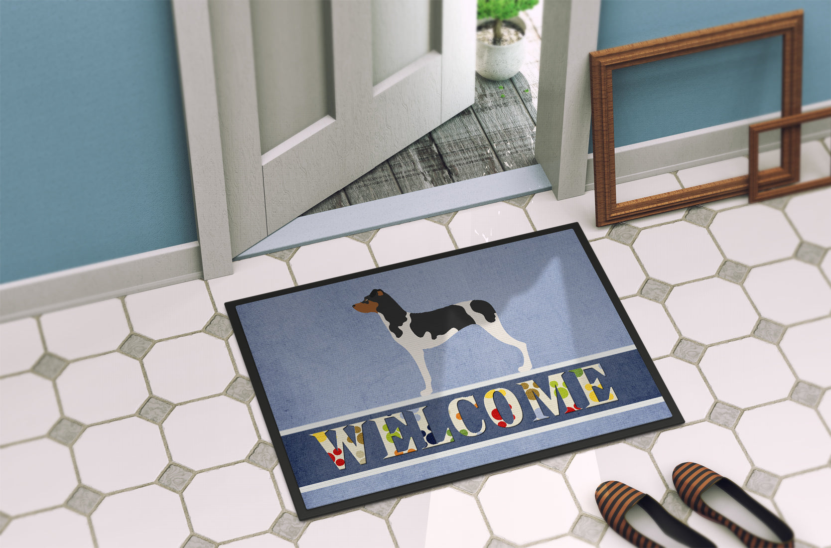 Brazilian Terrier Welcome Indoor or Outdoor Mat 18x27 BB8315MAT - the-store.com
