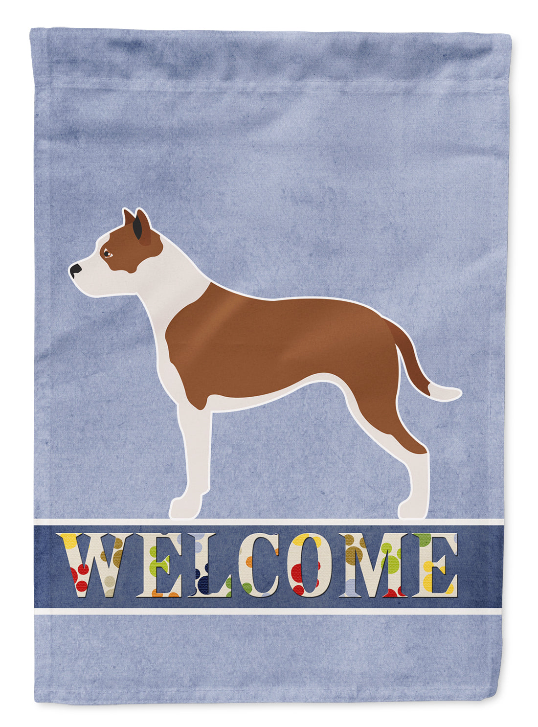 Pit Bull Terrier Welcome Flag Garden Size BB8325GF