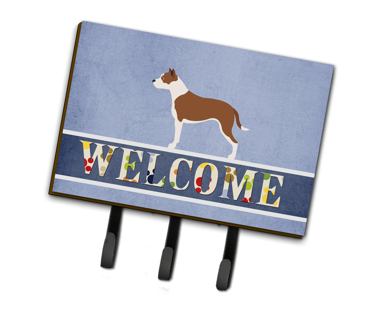 Pit Bull Terrier Welcome Leash or Key Holder BB8325TH68