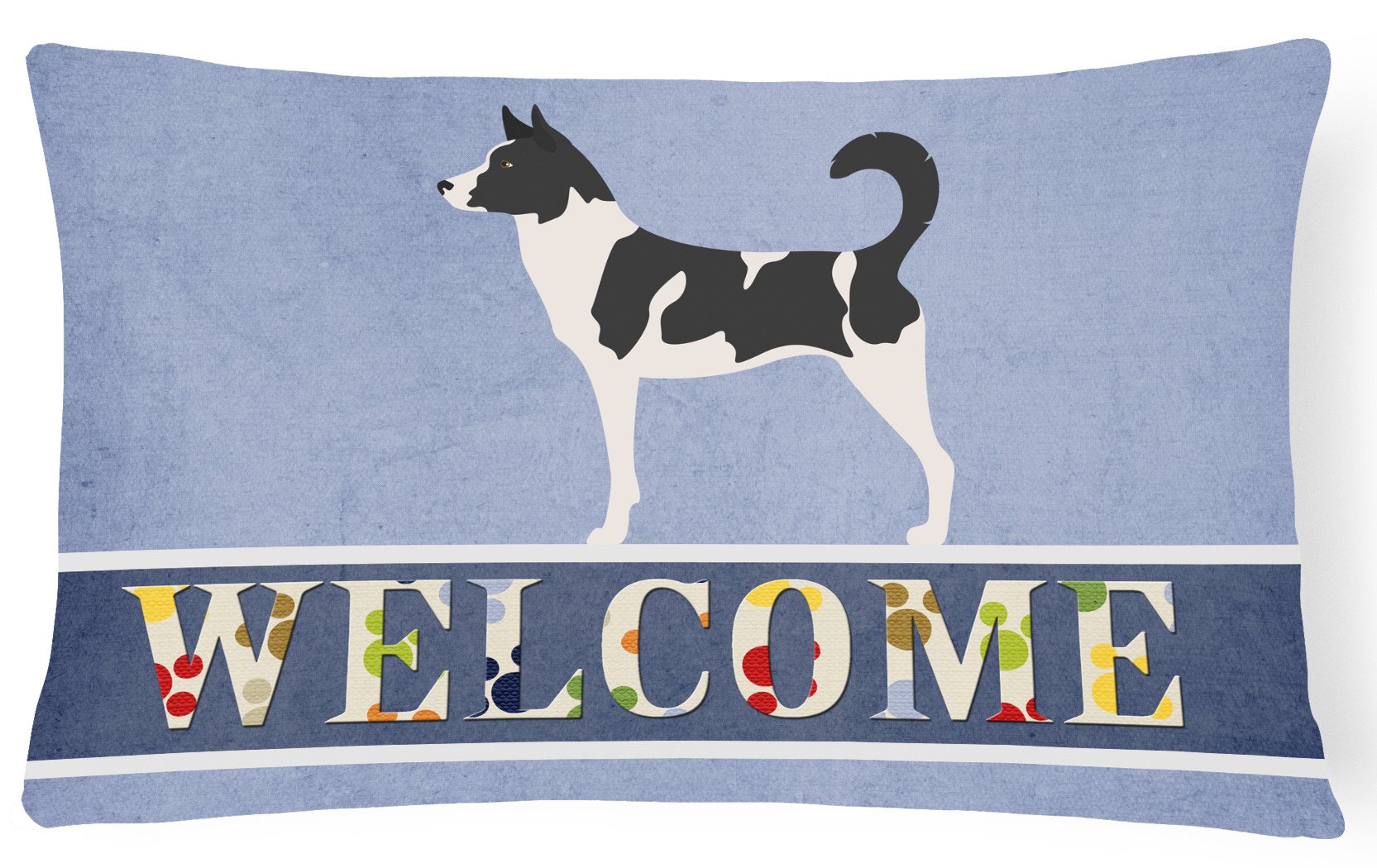 Canaan Dog Welcome Canvas Fabric Decorative Pillow BB8329PW1216 by Caroline's Treasures