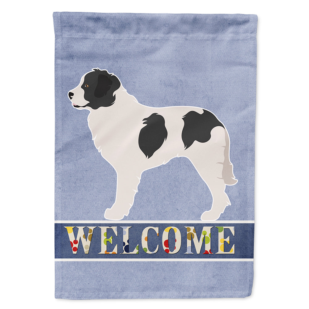 Landseer Welcome Flag Canvas House Size BB8331CHF