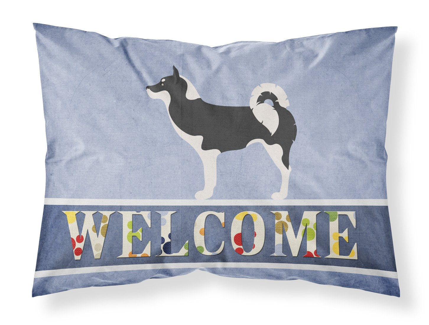 Greenland Dog Welcome Fabric Standard Pillowcase BB8338PILLOWCASE by Caroline's Treasures