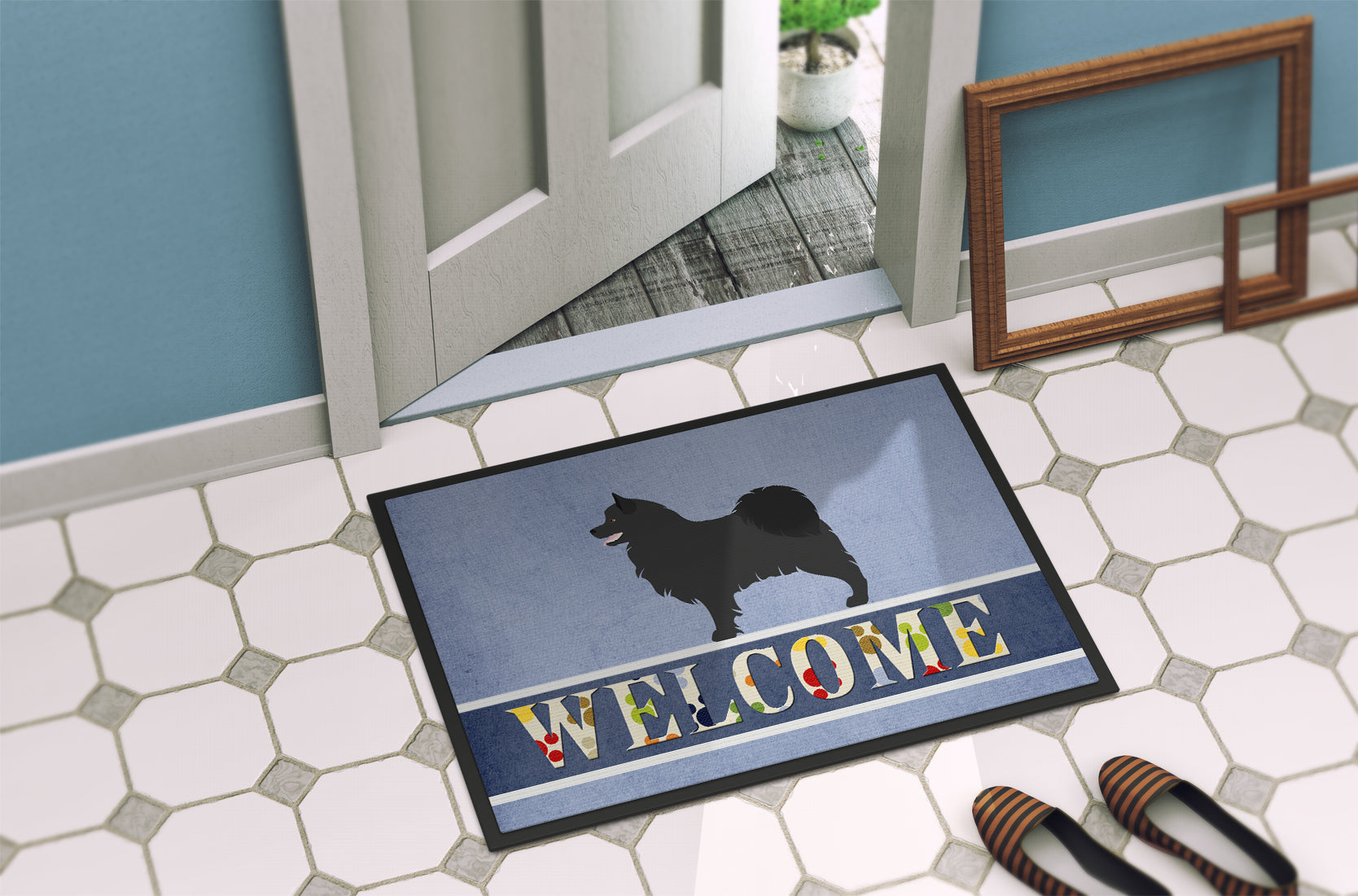 Swedish Lapphund Welcome Indoor or Outdoor Mat 18x27 BB8347MAT - the-store.com