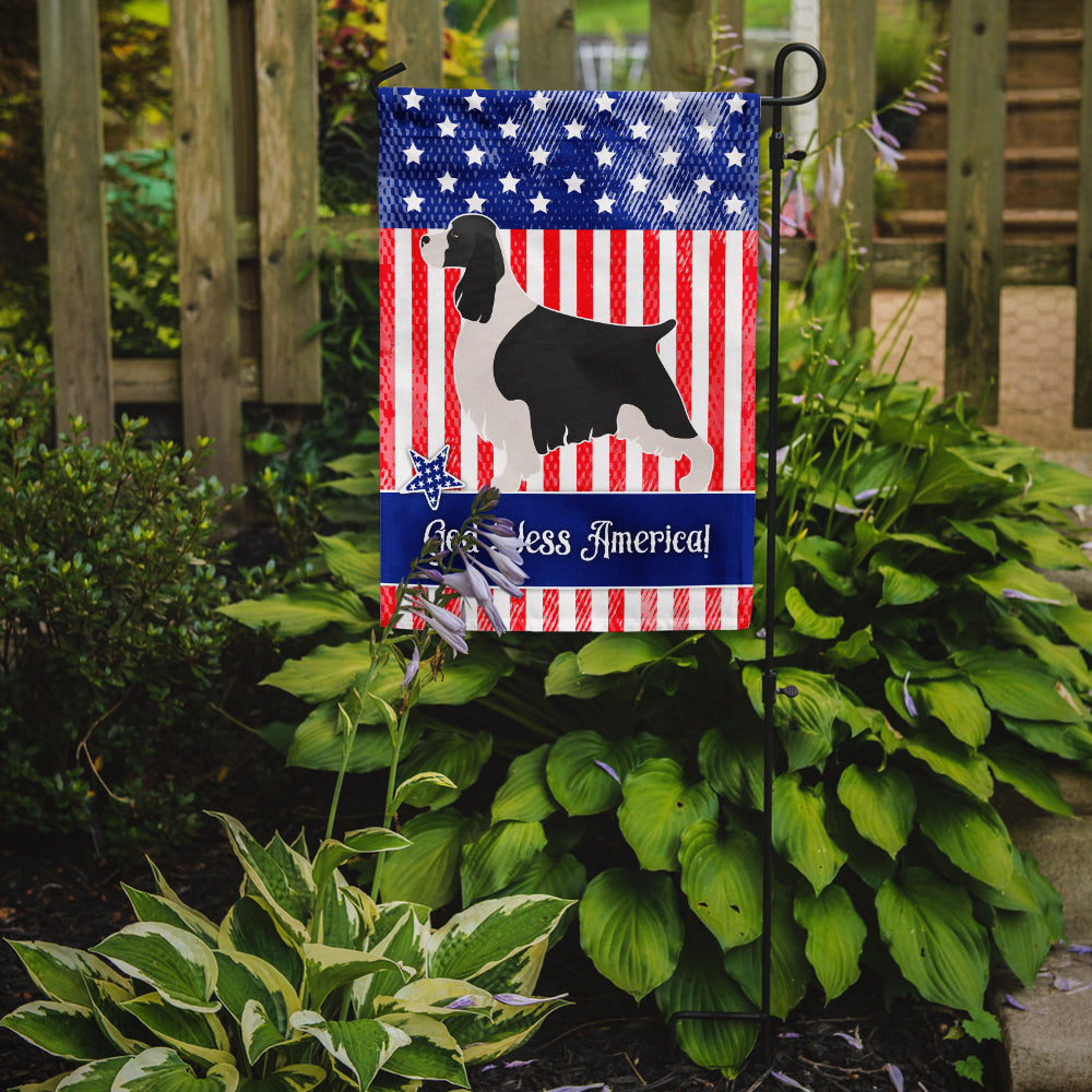 English Springer Spaniel American Flag Garden Size BB8354GF