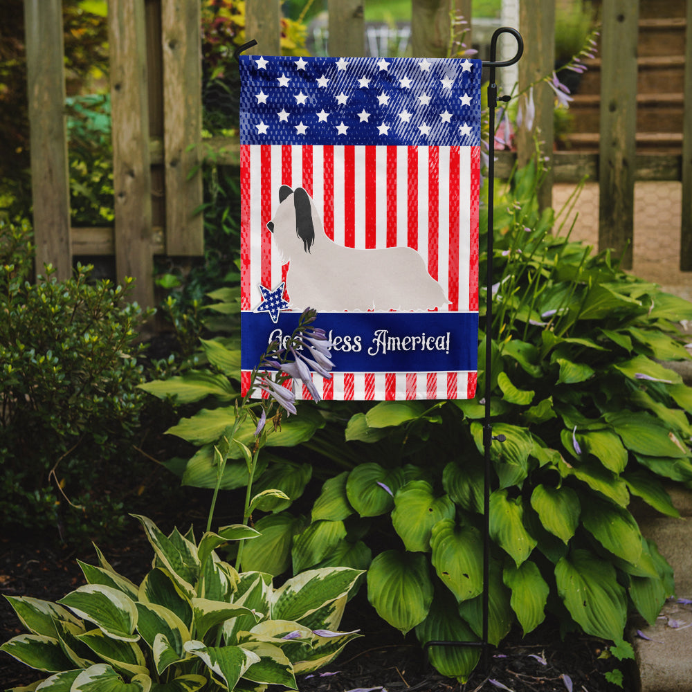 Skye Terrier American Flag Garden Size BB8359GF