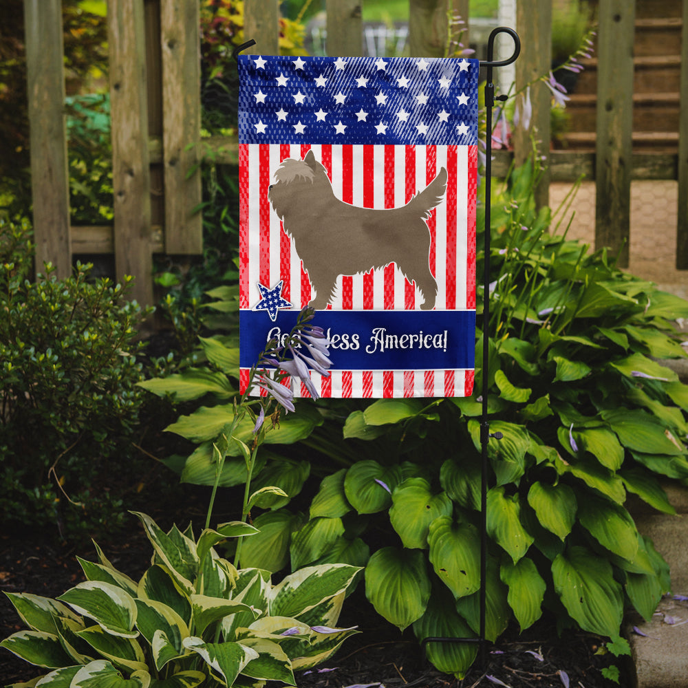 Cairn Terrier American Flag Garden Size BB8367GF