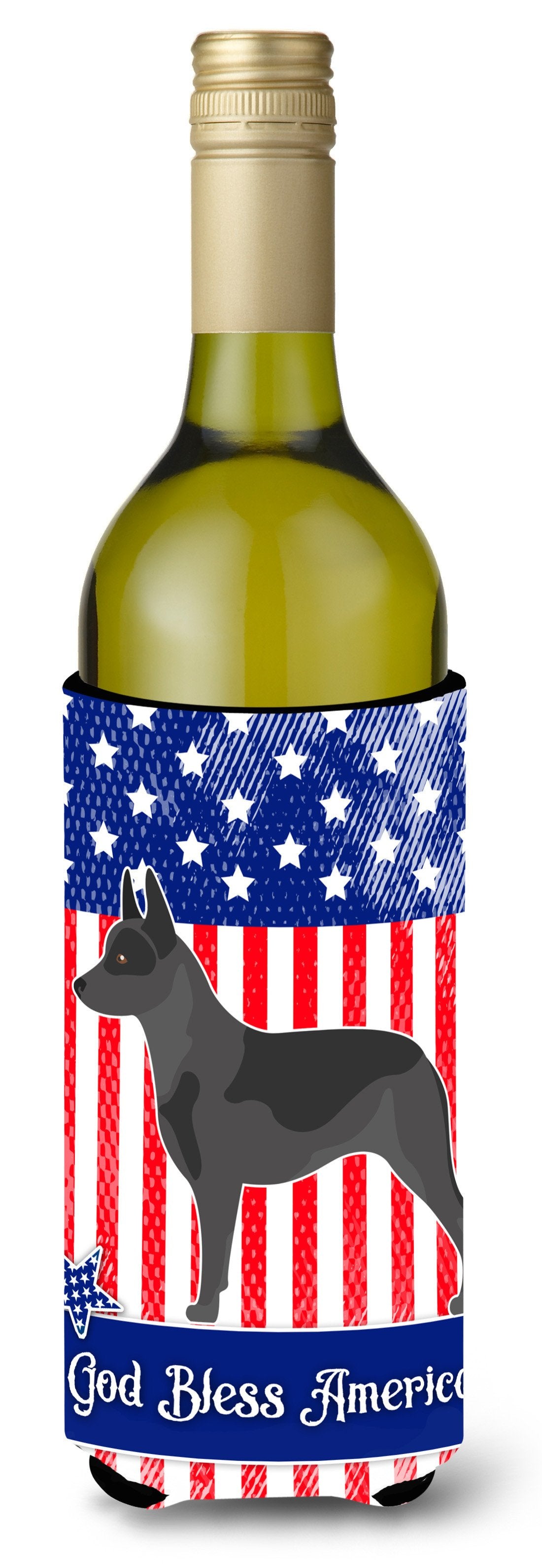 Australian Cattle Dog American Wine Bottle Beverge Insulator Hugger BB8370LITERK by Caroline's Treasures