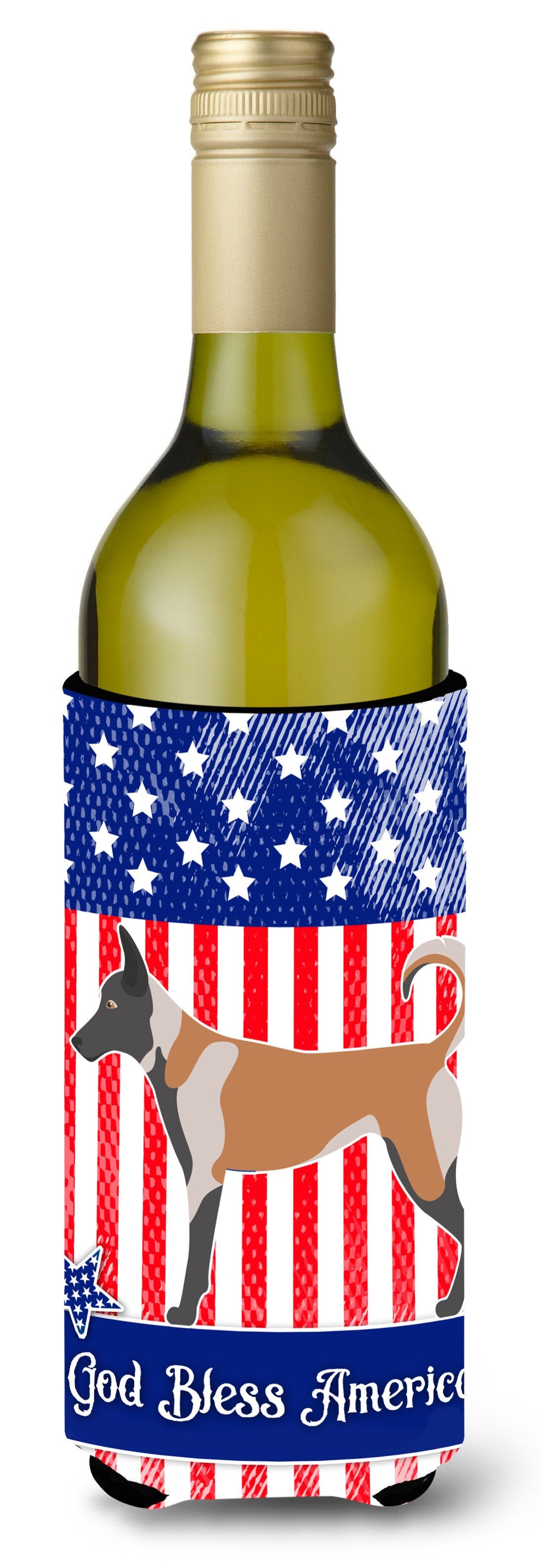 Malinois American Wine Bottle Beverge Insulator Hugger BB8380LITERK by Caroline's Treasures