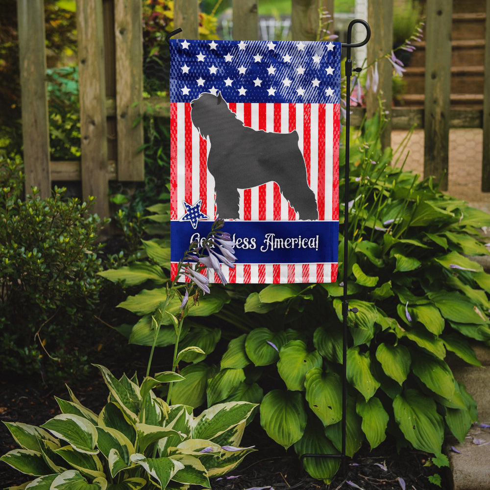 Bouvier des Flandres American Flag Garden Size BB8383GF