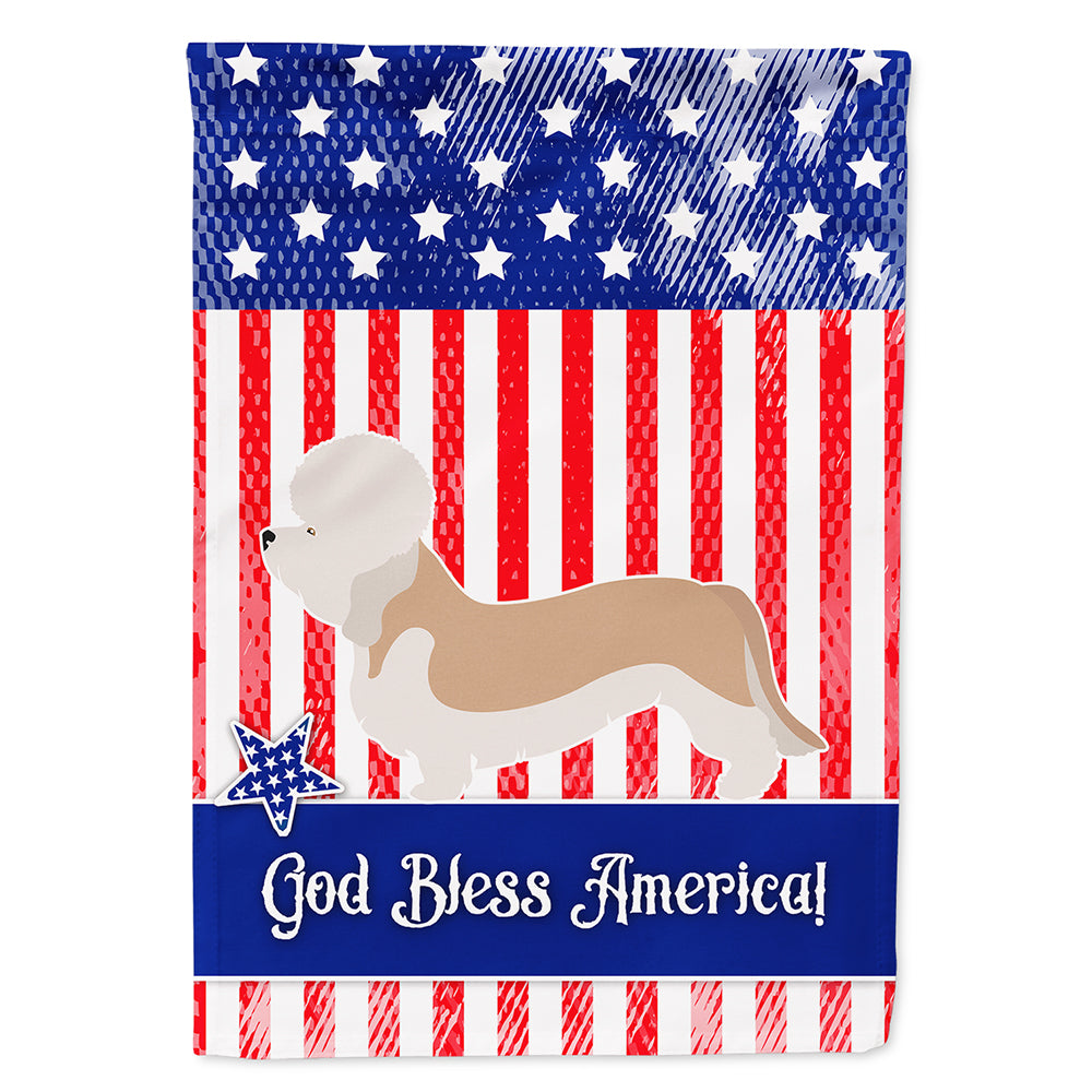 Dandie Dinmont Terrier American Flag Canvas House Size BB8393CHF