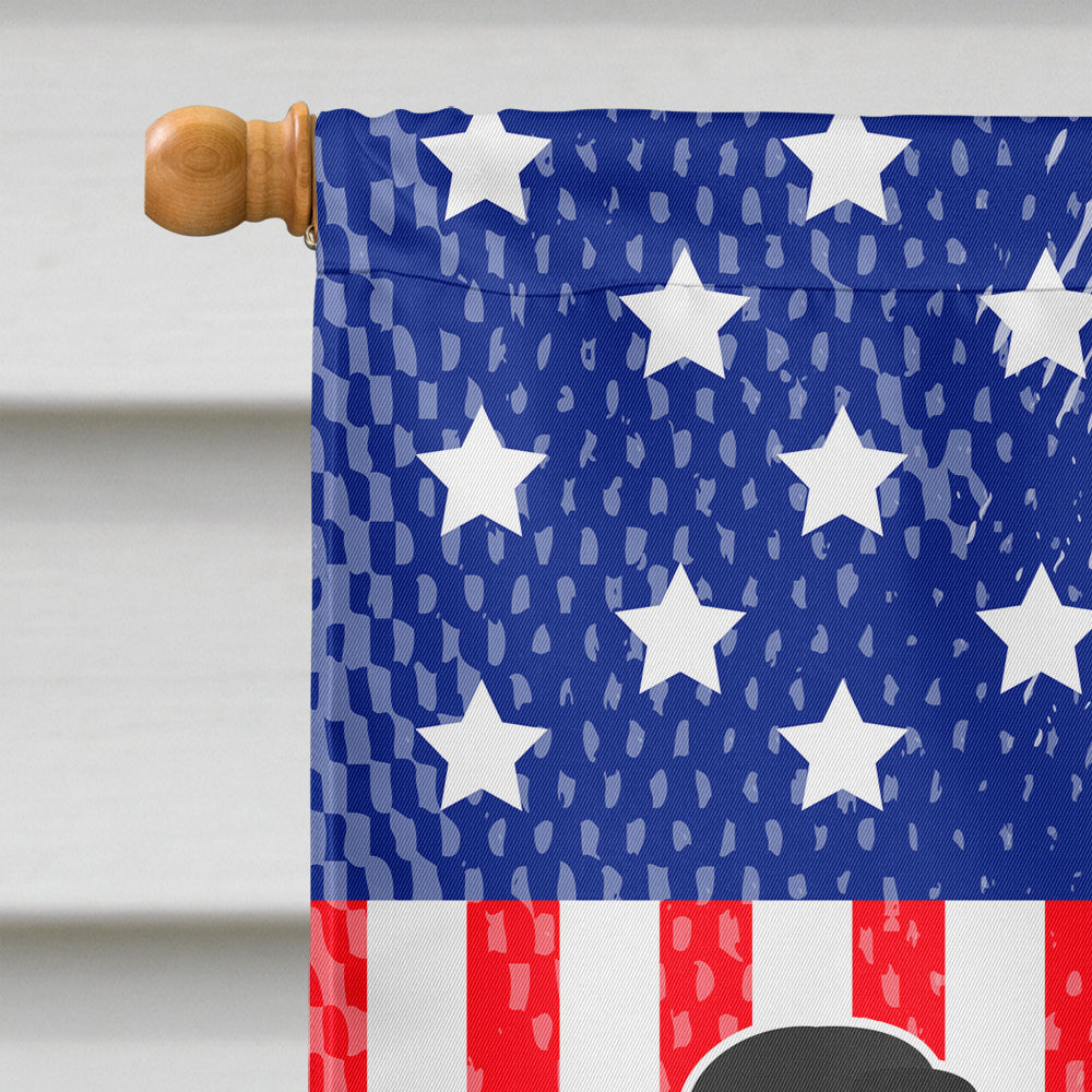 Broholmer Danish Mastiff American Flag Canvas House Size BB8409CHF