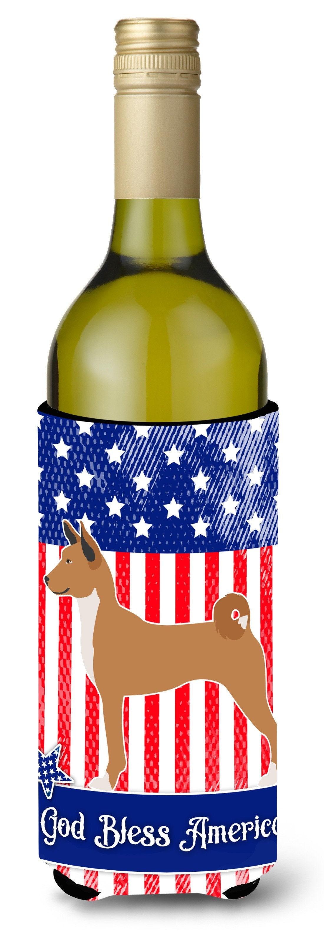 Telomian American Wine Bottle Beverge Insulator Hugger BB8414LITERK by Caroline&#39;s Treasures