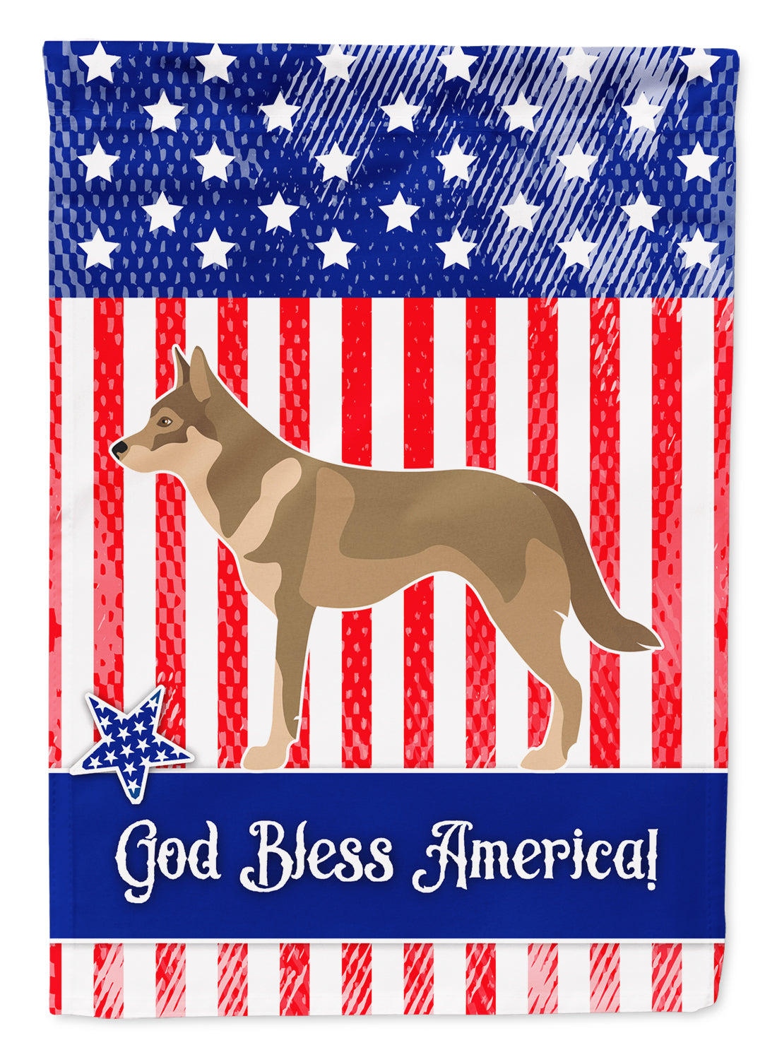 Czechoslovakian Wolfdog American Flag Garden Size BB8416GF